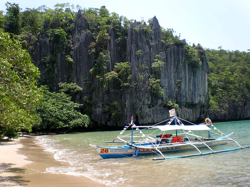 Docking area to get to the underground river