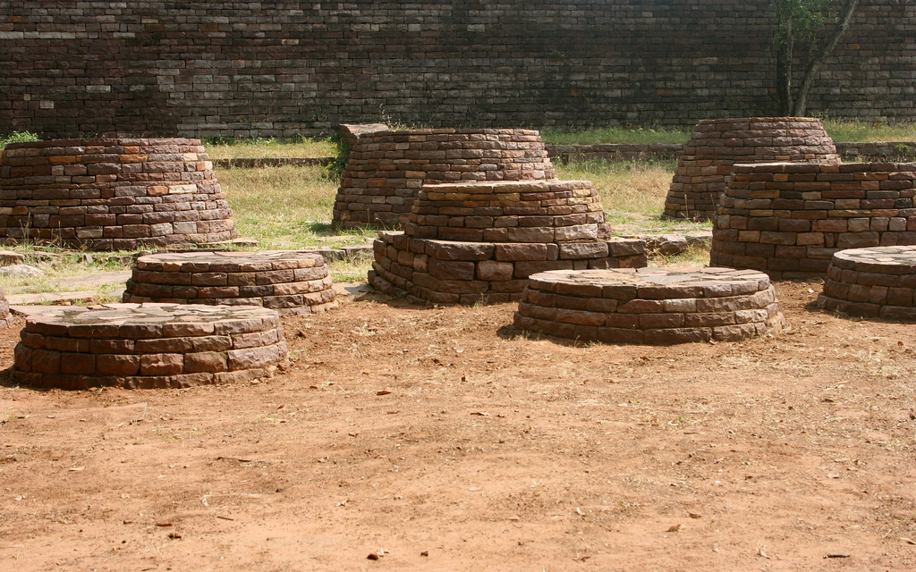Smaller stupas around Sanchi